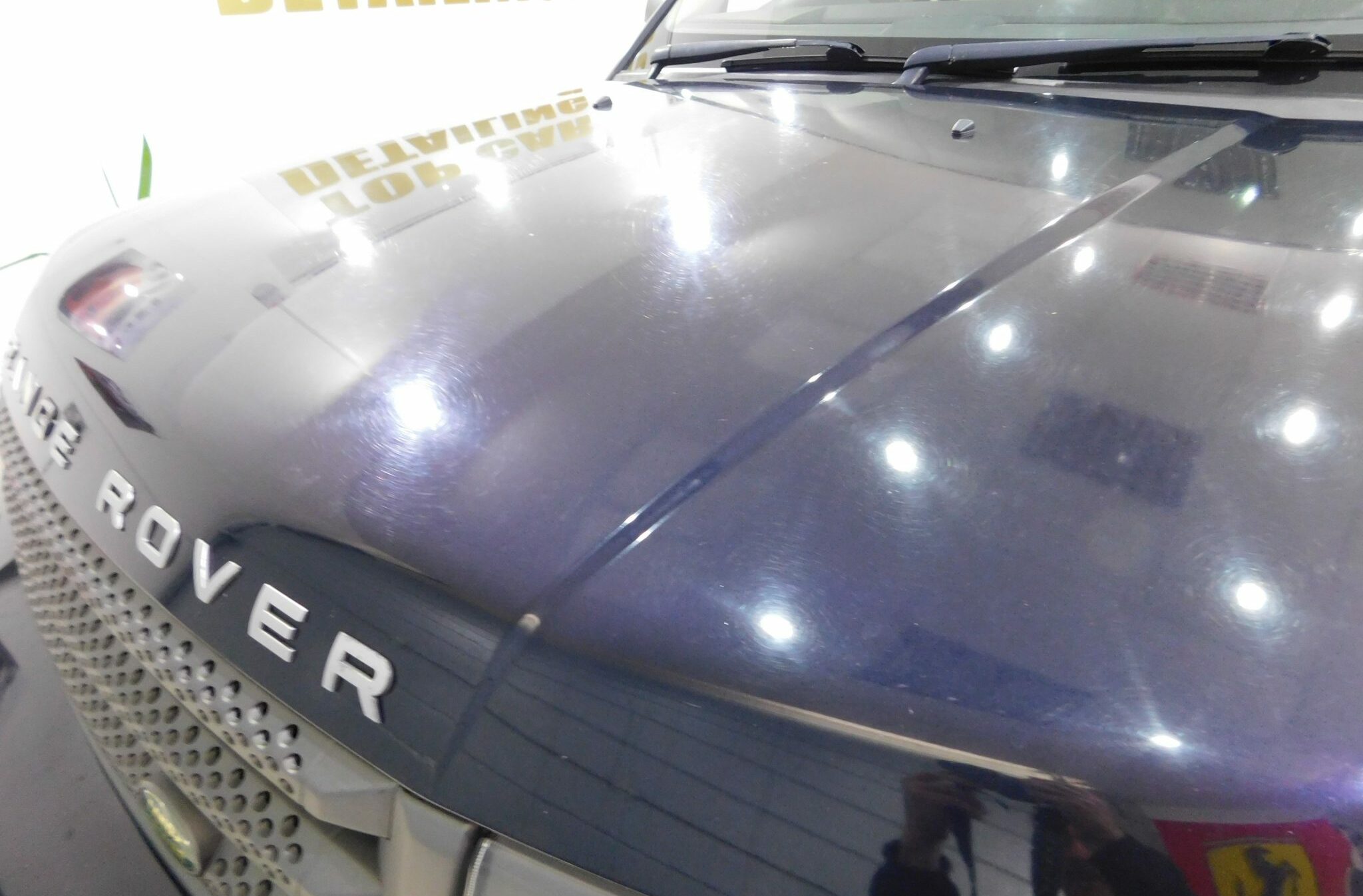Range Rover Sport HSE bonnet before paint correction