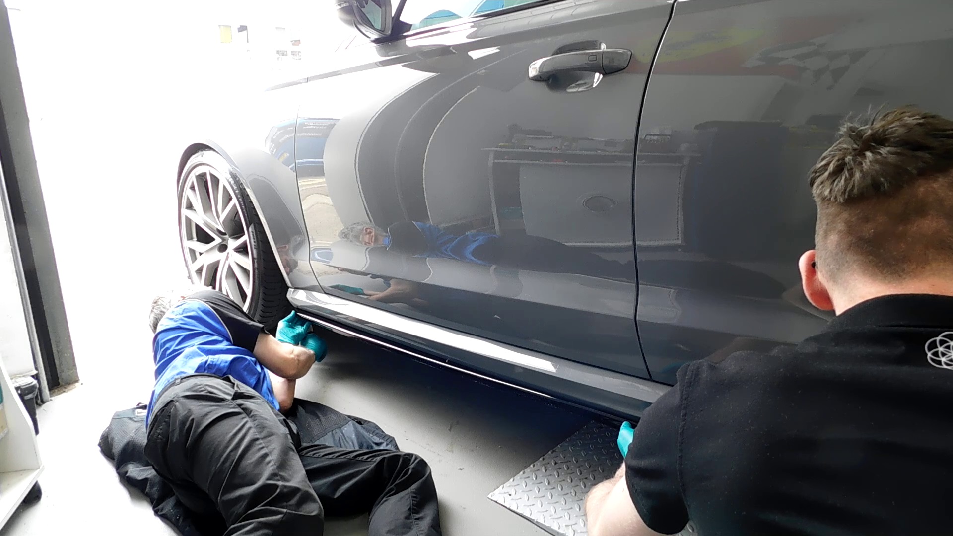 Audi RS 6 Maxton body kit installation at Top Car Detailing 